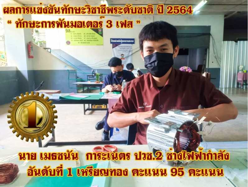 ผลงานการเข้าร่วมประกวดนวัตกรรมและสิ่งประดิษฐ์อาชีวศึกษาเอกชน ระดับชาติ ปีการศึกษา 2564 #2