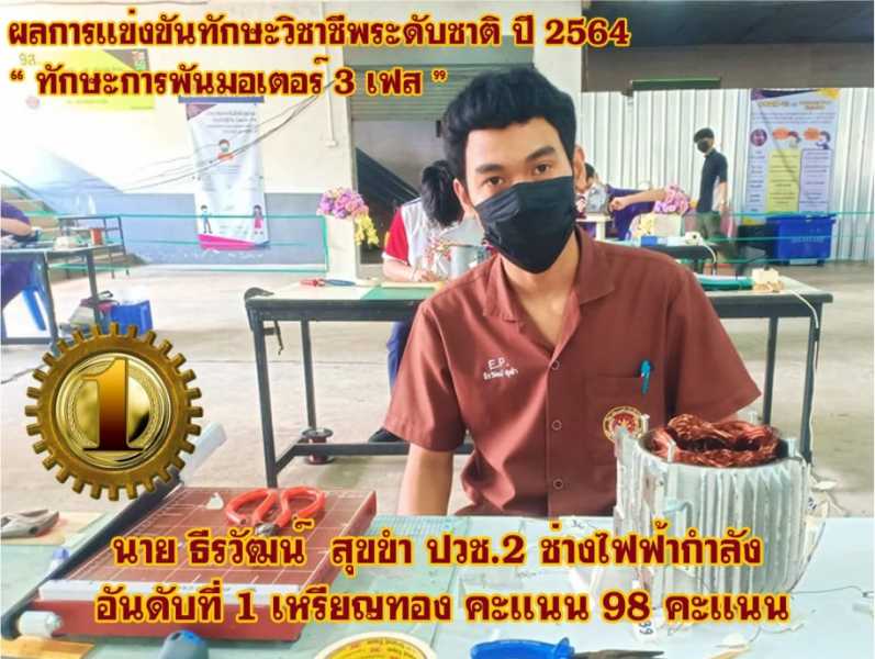 ผลงานการเข้าร่วมประกวดนวัตกรรมและสิ่งประดิษฐ์อาชีวศึกษาเอกชน ระดับชาติ ปีการศึกษา 2564 #1